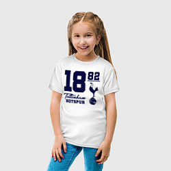Футболка хлопковая детская FC Tottenham 1882, цвет: белый — фото 2