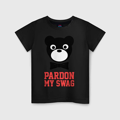 Детская футболка Pardon my SWAG / Черный – фото 1