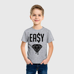 Футболка хлопковая детская Easy Diamond, цвет: меланж — фото 2