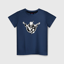 Футболка хлопковая детская Thunderdome logo, цвет: тёмно-синий
