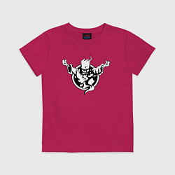 Футболка хлопковая детская Thunderdome logo, цвет: маджента
