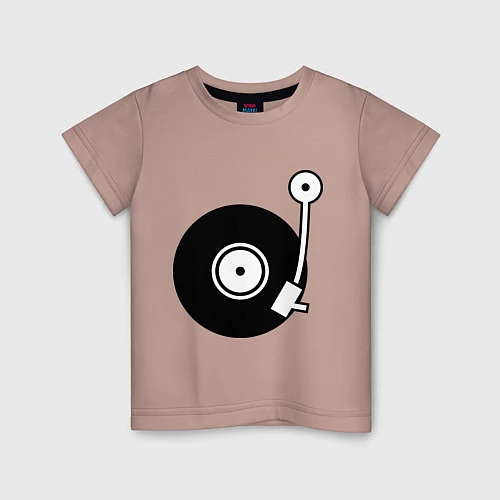 Детская футболка Vinyl Mix / Пыльно-розовый – фото 1