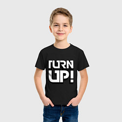 Футболка хлопковая детская Turn UP!, цвет: черный — фото 2