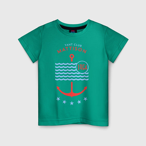 Детская футболка MATTISON яхт-клуб / Зеленый – фото 1