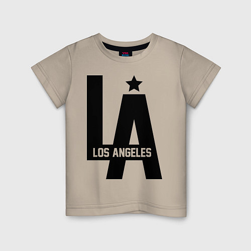 Детская футболка Los Angeles Star / Миндальный – фото 1