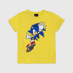Футболка хлопковая детская Sonic, цвет: желтый