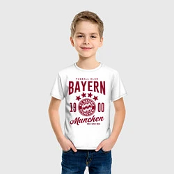 Футболка хлопковая детская Bayern Munchen 1900, цвет: белый — фото 2