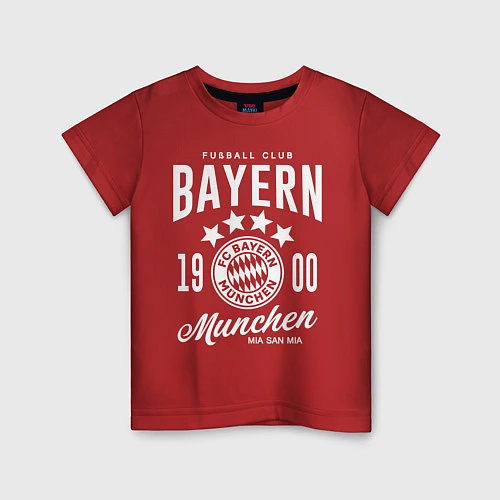 Детская футболка Bayern Munchen 1900 / Красный – фото 1