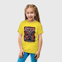 Футболка хлопковая детская Metallica: Robot Style, цвет: желтый — фото 2