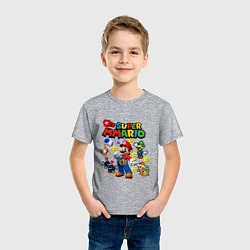 Футболка хлопковая детская MMA Mario, цвет: меланж — фото 2
