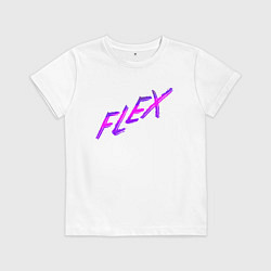 Футболка хлопковая детская Flex, цвет: белый
