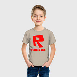 Футболка хлопковая детская ROBLOX, цвет: миндальный — фото 2