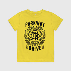 Футболка хлопковая детская Parkway Drive: Australia, цвет: желтый