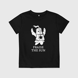 Футболка хлопковая детская Praise the Sun, цвет: черный