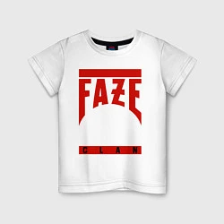 Футболка хлопковая детская FaZe Clan, цвет: белый