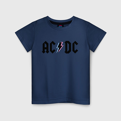 Детская футболка AC/DC / Тёмно-синий – фото 1