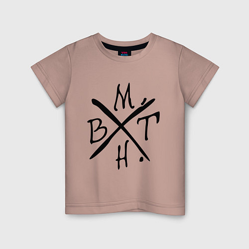 Детская футболка BMTH / Пыльно-розовый – фото 1