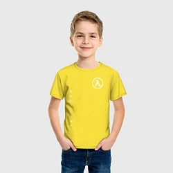 Футболка хлопковая детская HALF-LIFE, цвет: желтый — фото 2
