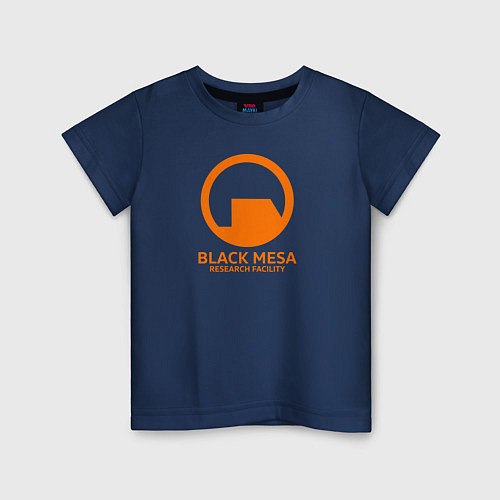 Детская футболка Black Mesa: Research Facility / Тёмно-синий – фото 1