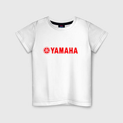 Футболка хлопковая детская YAMAHA, цвет: белый