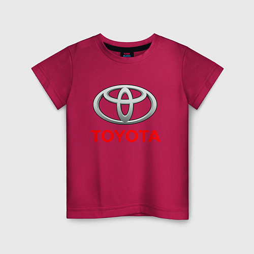 Детская футболка TOYOTA / Маджента – фото 1