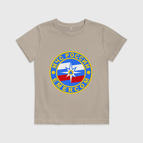 Детская футболка Emercom Russia / Миндальный – фото 1