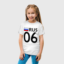 Футболка хлопковая детская RUS 06, цвет: белый — фото 2