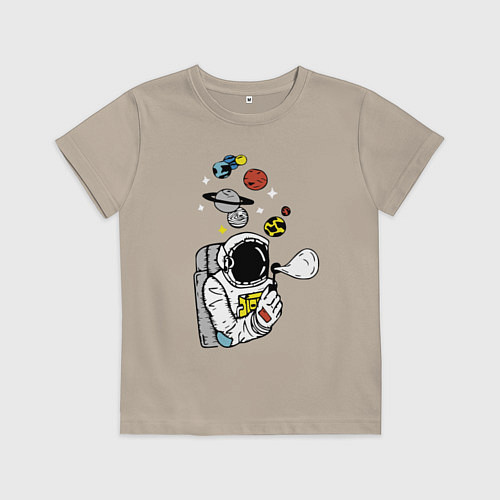 Детская футболка Cosmos / Миндальный – фото 1