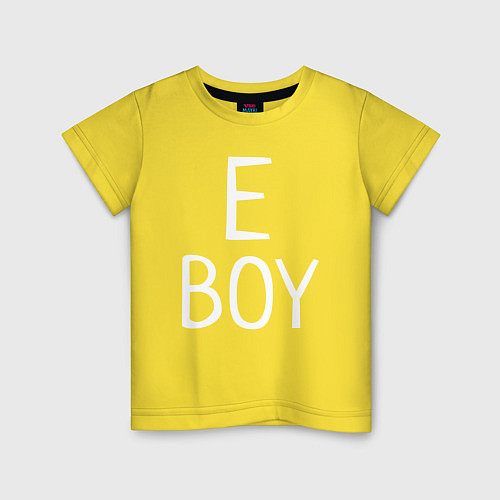 Детская футболка E BOY / Желтый – фото 1