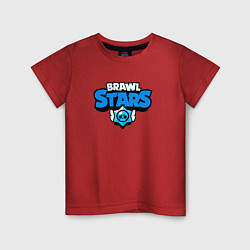 Футболка хлопковая детская BRAWLSTARS, цвет: красный