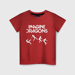 Футболка хлопковая детская IMAGINE DRAGONS, цвет: красный