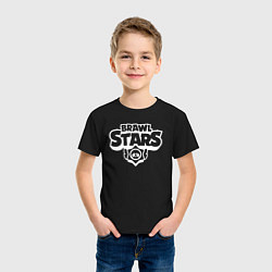 Футболка хлопковая детская BRAWL STARS цвета черный — фото 2