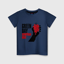 Футболка хлопковая детская Green Day: American idiot, цвет: тёмно-синий