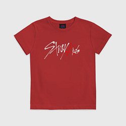Футболка хлопковая детская STRAY KIDS FELIX, цвет: красный