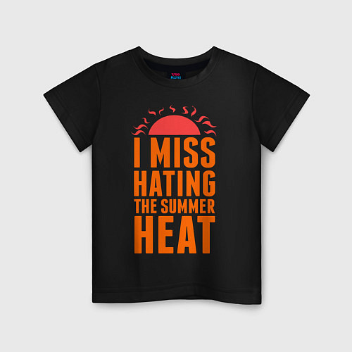 Детская футболка Summer heat / Черный – фото 1