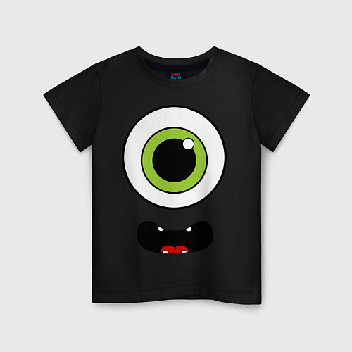Детская футболка Циклоп / Черный – фото 1