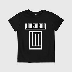 Футболка хлопковая детская LINDEMANN, цвет: черный