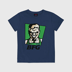 Футболка хлопковая детская BFG, цвет: тёмно-синий