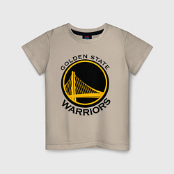 Футболка хлопковая детская GOLDEN STATE WARRIORS, цвет: миндальный