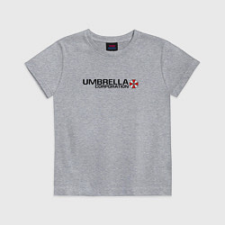 Футболка хлопковая детская UMBRELLA CORP, цвет: меланж