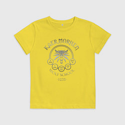 Футболка хлопковая детская ВЕДЬМАК, цвет: желтый