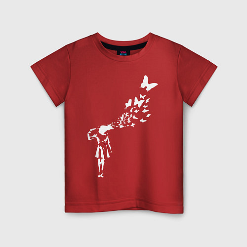 Детская футболка Banksy / Красный – фото 1