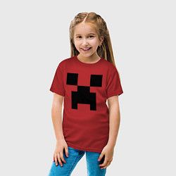 Футболка хлопковая детская Minecraft, цвет: красный — фото 2