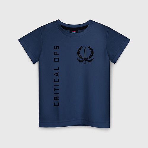 Детская футболка CRITICAL OPS C-OPS / Тёмно-синий – фото 1
