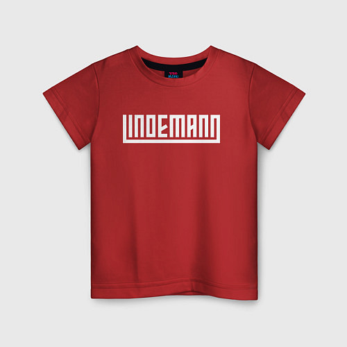 Детская футболка LINDEMANN НА СПИНЕ / Красный – фото 1