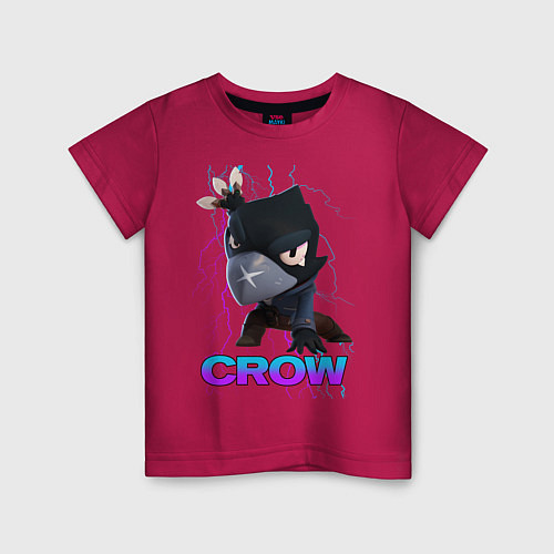 Детская футболка Brawl Stars CROW / Маджента – фото 1