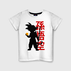 Футболка хлопковая детская Dragon Ball Goku, цвет: белый