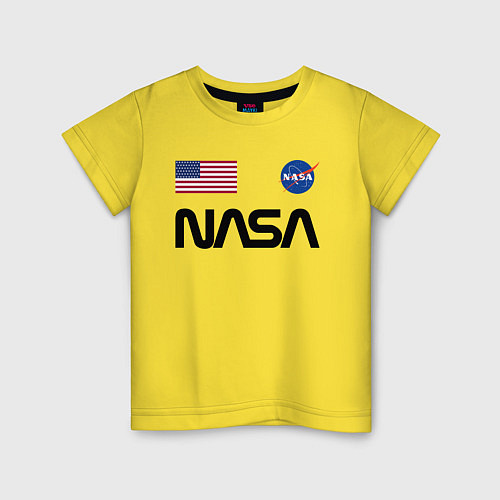 Детская футболка NASA НАСА / Желтый – фото 1