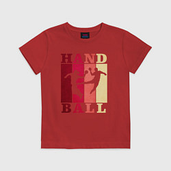 Футболка хлопковая детская Handball, цвет: красный