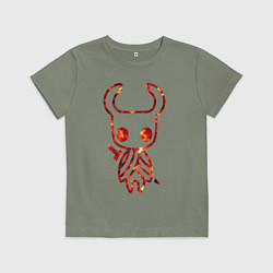 Футболка хлопковая детская Hollow Knight, цвет: авокадо
